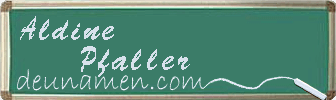Aldine Pfaller Visitenkarte